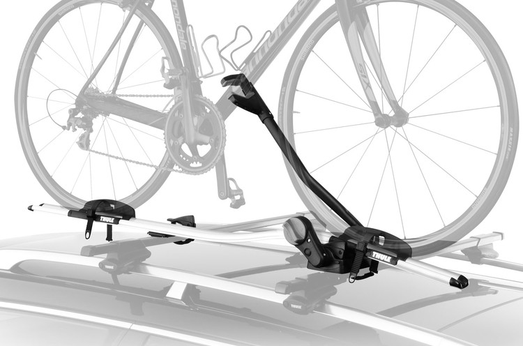 thule roof mount bike rack wheel straps
